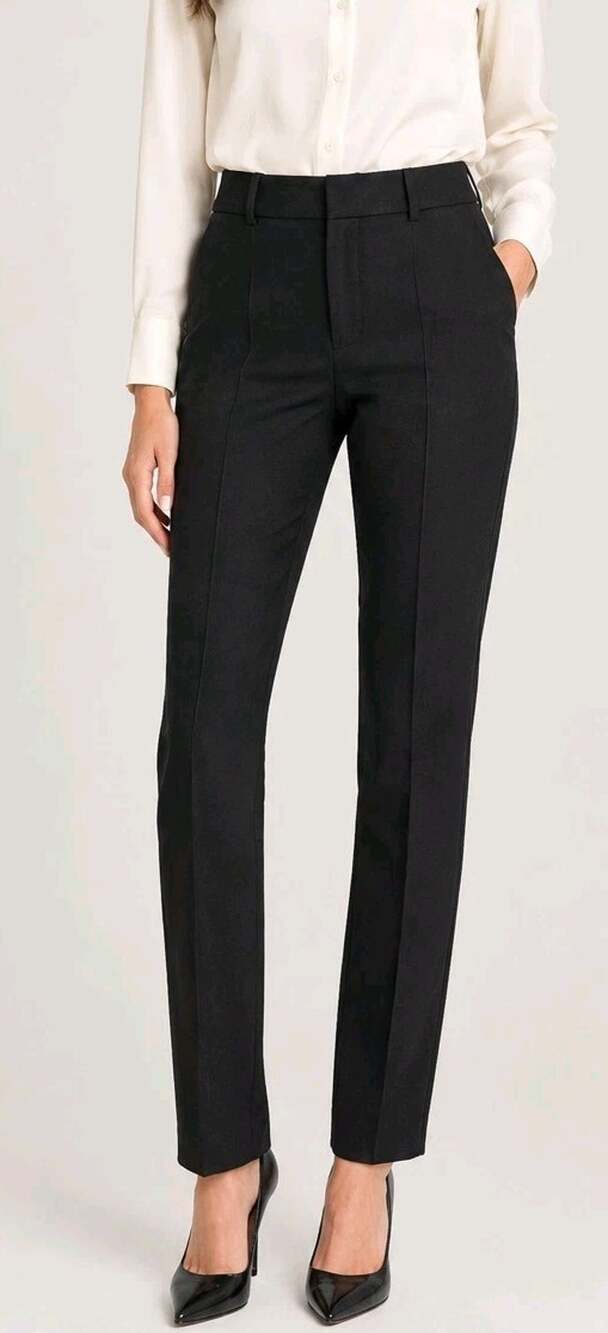 Lilly Pulitzer Chantal Dinner Pant Women’s Size 0 Black Stretch Pleated Office